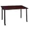 Regency Kee Mobile Tables, 42 W, 24 L, 29 H, Wood, Metal Top, Mahogany MTC4224MHBK - alternate 1